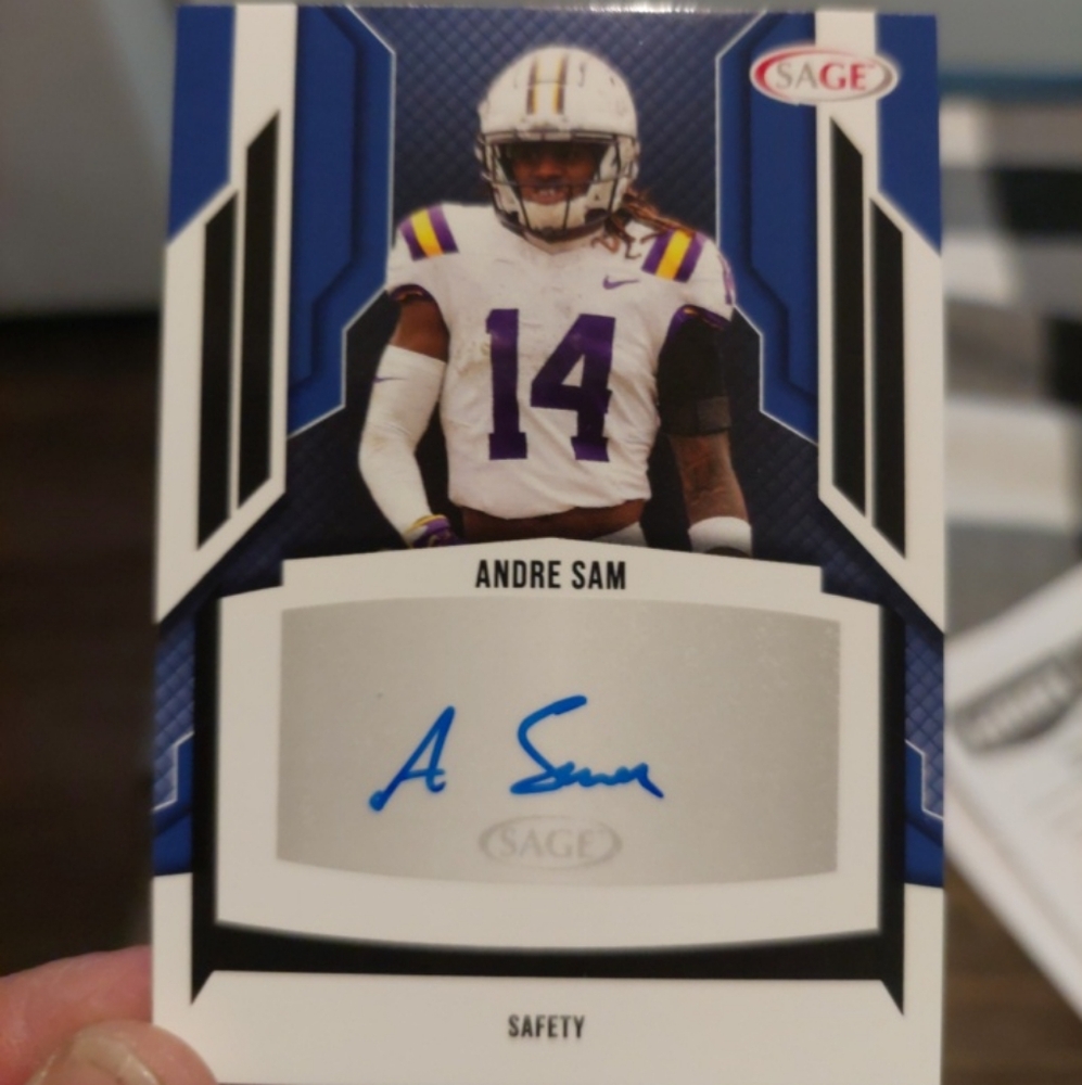 Andre Sam autograph Sega card